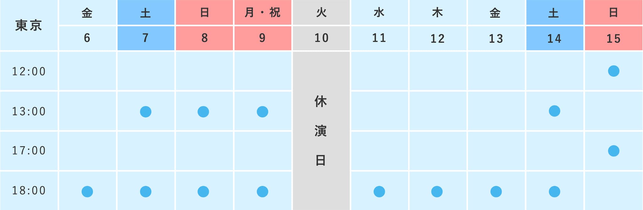 公演スケジュール